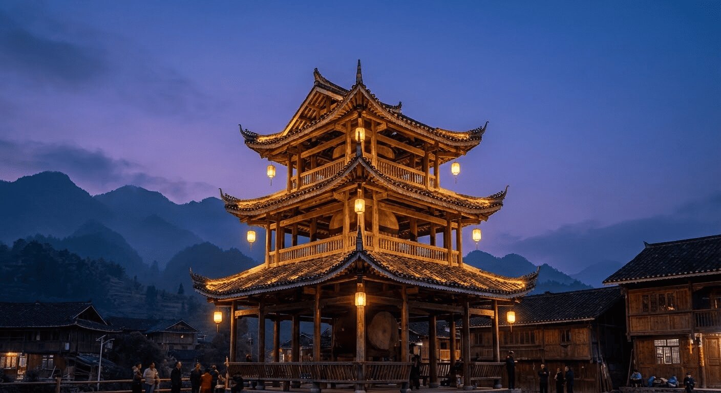 侗寨鼓楼